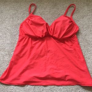 Merona tankini top with underwire - Coral color